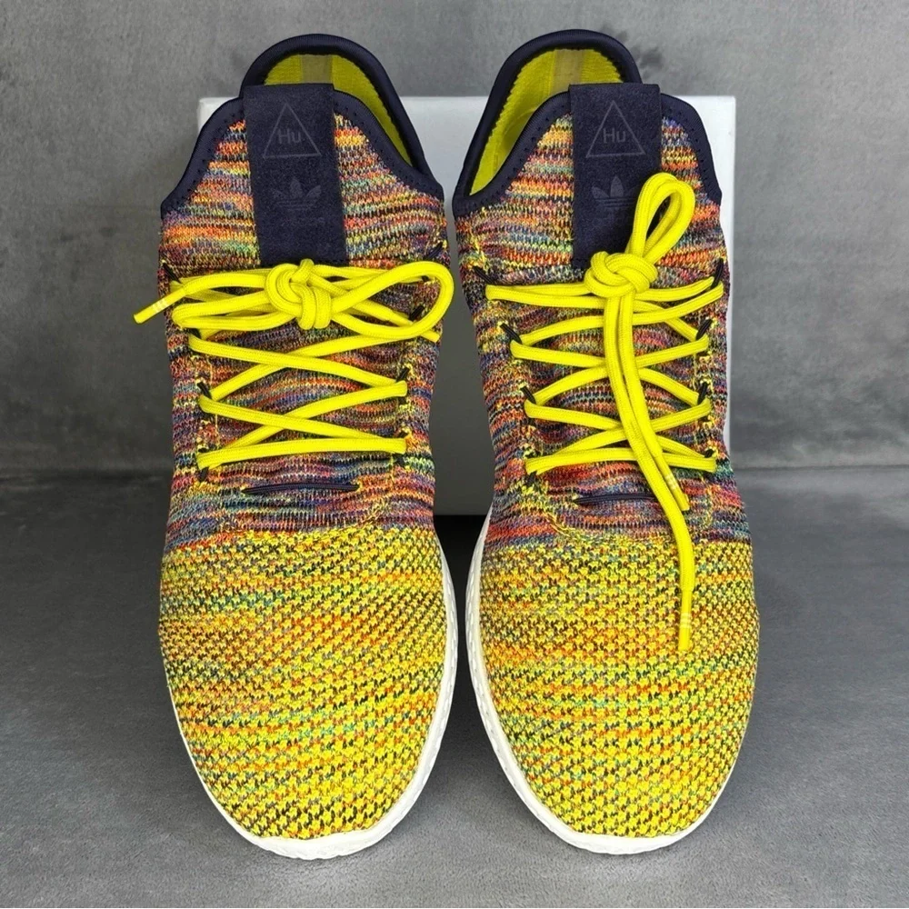 Adidas HU Tennis Pharrell Williams Multicolor Knit Sneakers Mens 12